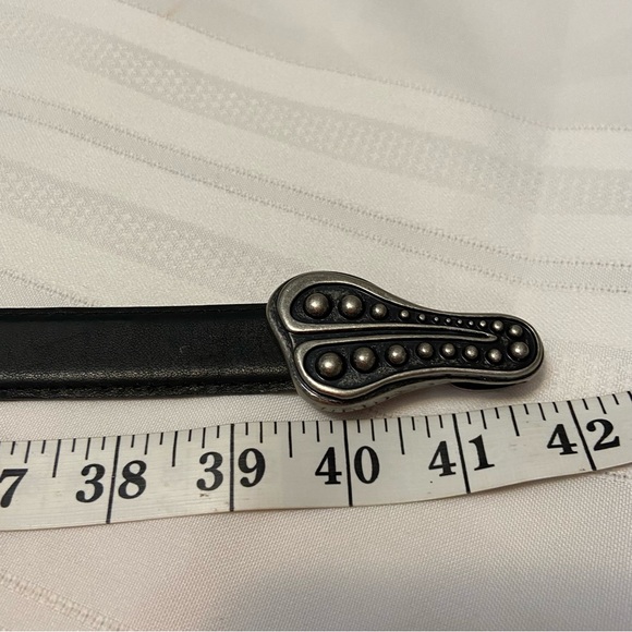 Black Womens Stud Embellished Adjustable Belt - Adjust 24” to 42” - Picture 4 of 8